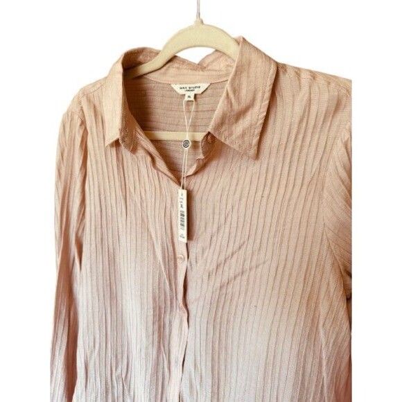 NWT Max Studio London Blush Rayon Blend Blouse Size XL - Picture 3 of 4